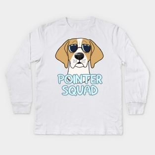 POINTER SQUAD (orange) Kids Long Sleeve T-Shirt